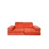 Διθέσιος Καναπές Κρεβάτι - Puzzle - Χρώμα Πορτοκαλί - 140x70x46εκ