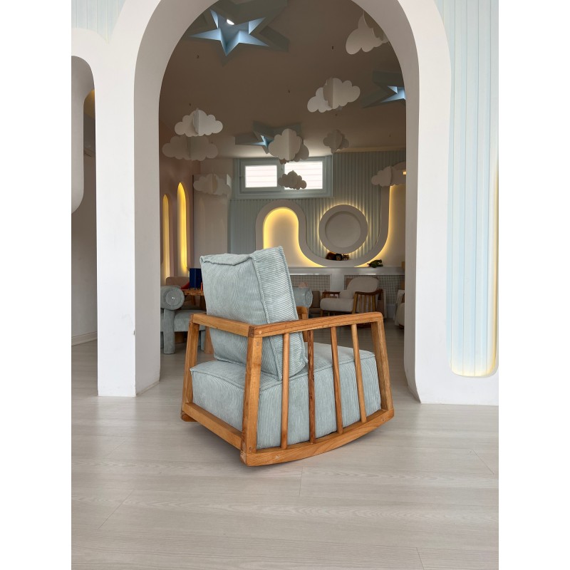 Πολυθρόνα Sallanan - Χρώμα Μπλε - 72x50x63εκ