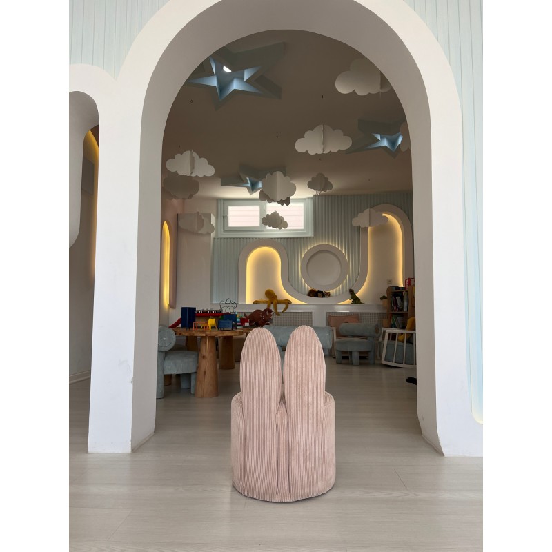 Wing Chair Bunny - Pink Pink