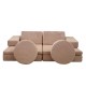 Διθέσιος Καναπές Κρεβάτι - Puzzle - Χρώμα Ροζ - 140x70x46εκ Διθέσιος Καναπές Κρεβάτι - Puzzle - Χρώμα Ροζ - 140x70x46εκ