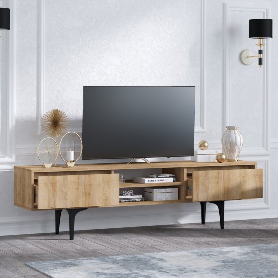 Έπιπλο Τηλεόρασης - Artemis - Χρώμα Δρυς - 150x40x22εκ Έπιπλο Τηλεόρασης - Artemis - Χρώμα Δρυς - 150x40x22εκ