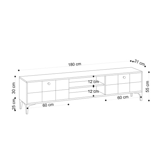 TV Stand Hera Oak
