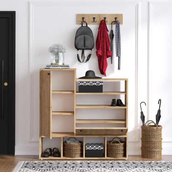 Shoe Cabinet Wess Oak Shoe Cabinet Wess Oak