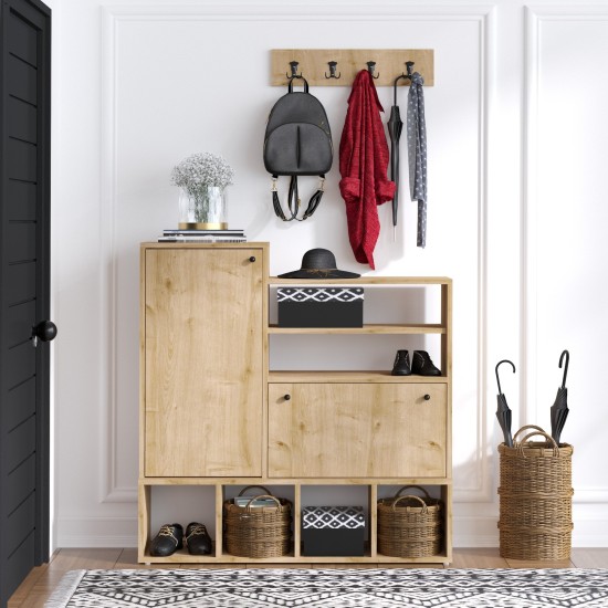 Shoe Cabinet Wess Oak Shoe Cabinet Wess Oak