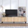 Hanah Home TV Stand Nora - Sapphire Oak Sapphire Oak