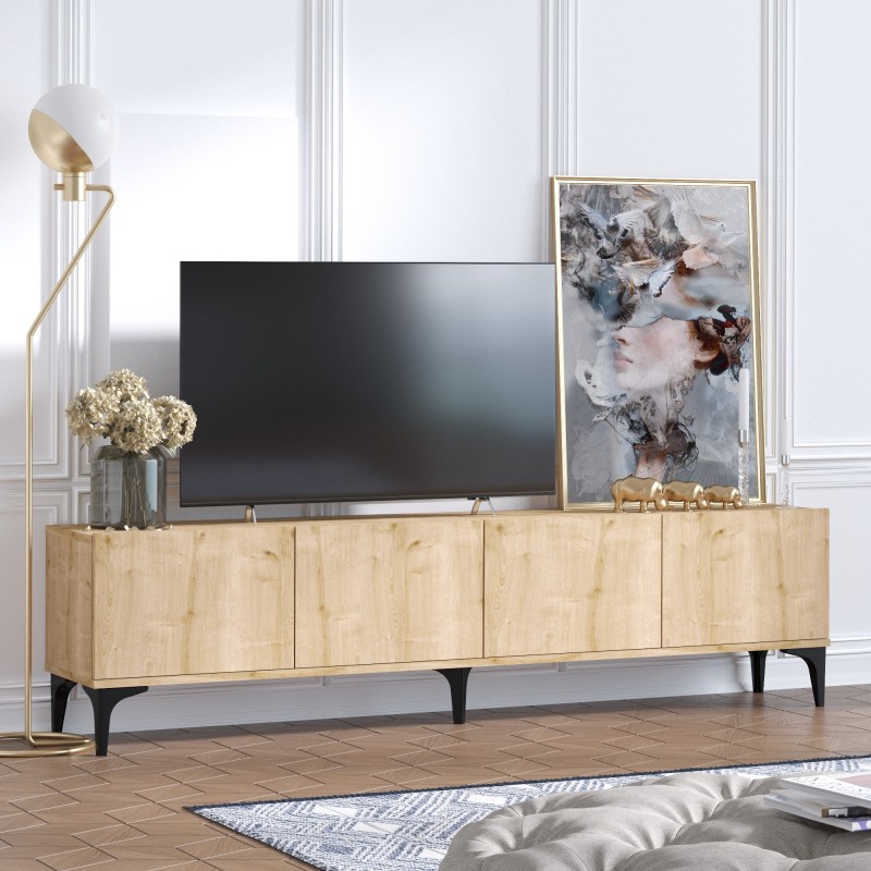 Hanah Home TV Stand Nora - Sapphire Oak Sapphire Oak
