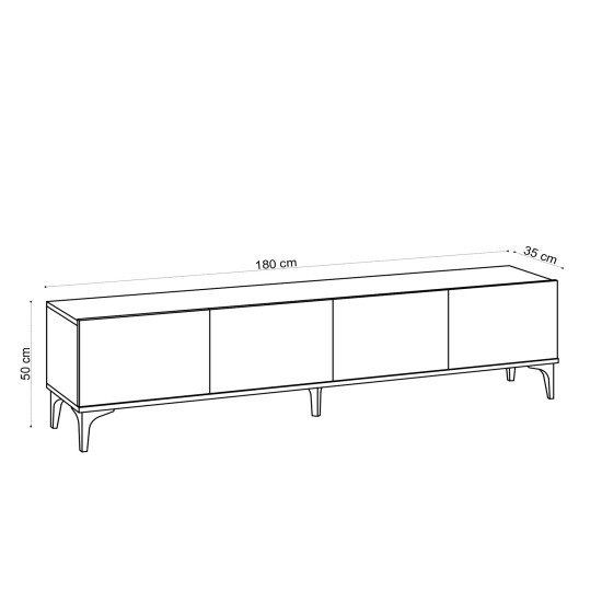 TV Stand Nora - Sapphire Oak Sapphire Oak Hanah Home TV Stand Nora - Sapphire Oak Sapphire Oak