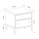 Nightstand Orabella Oak Nightstand Orabella Oak