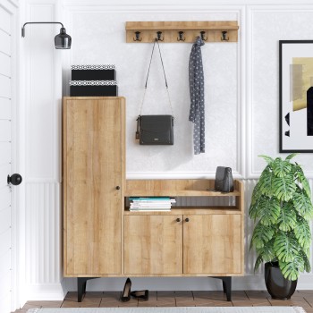 Shoe Cabinet Barney Oak