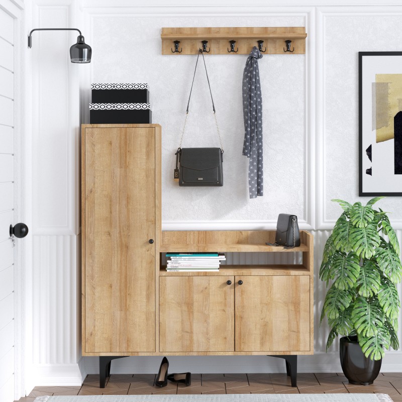 Shoe Cabinet Barney Oak