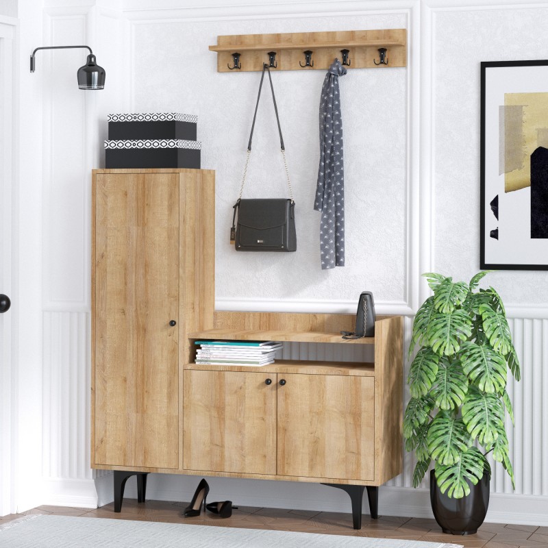 Shoe Cabinet Barney Oak