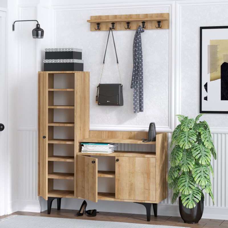 Shoe Cabinet Barney Oak