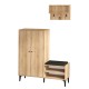 Shoe Cabinet Jess Oak Shoe Cabinet Jess Oak
