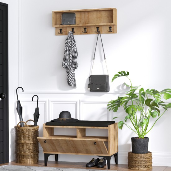 Shoe Cabinet Lena Oak Shoe Cabinet Lena Oak