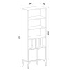 Bookshelf Pollux Sapphire Oak