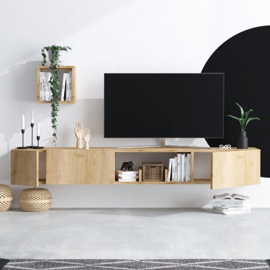Hanah Home TV Unit Avior Sapphire Oak