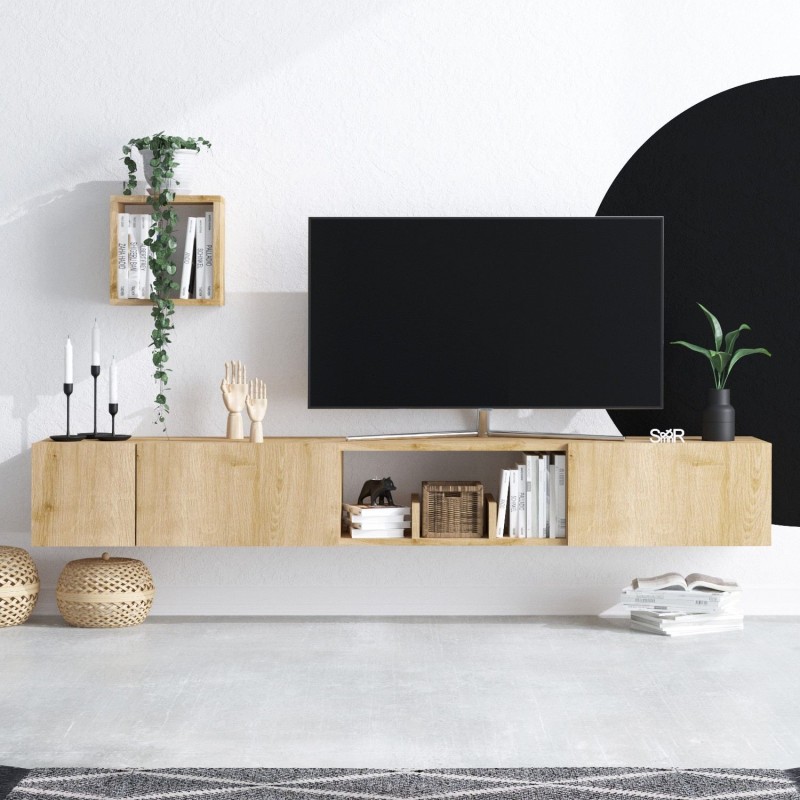 Hanah Home TV Unit Avior Sapphire Oak