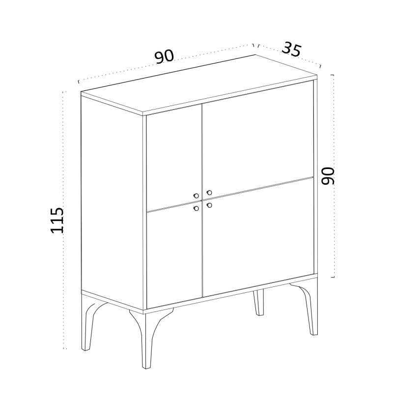 Console Capella Sapphire Oak