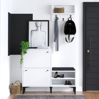 Shoe Cabinet Fredy White
Black