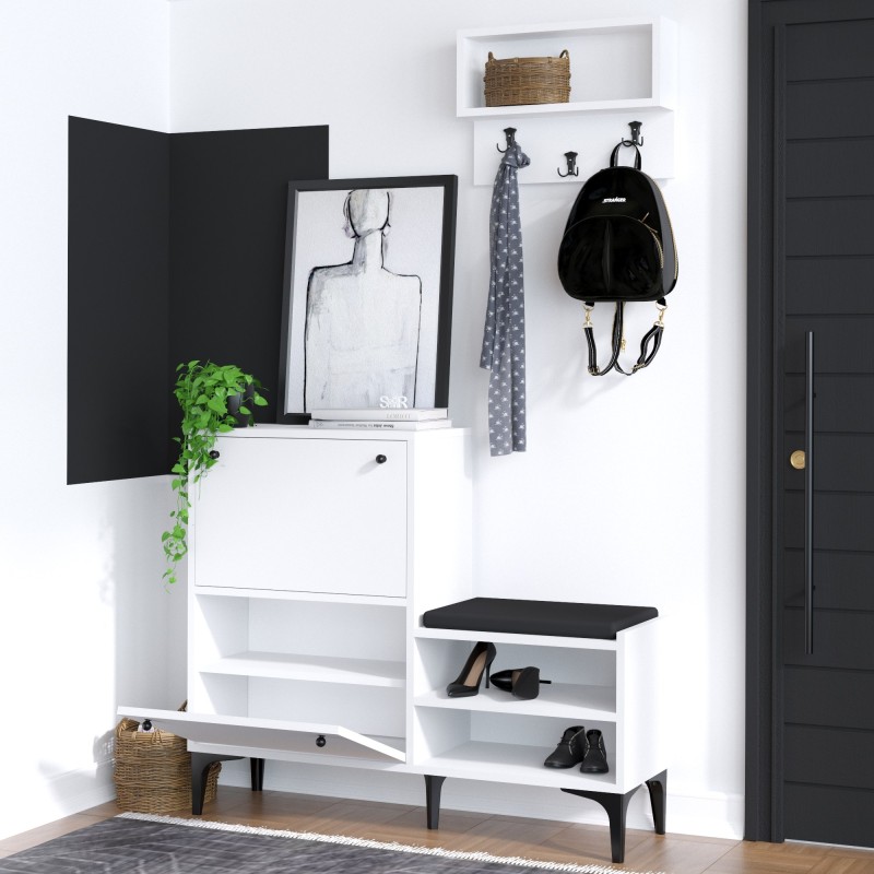 Shoe Cabinet Fredy White
Black