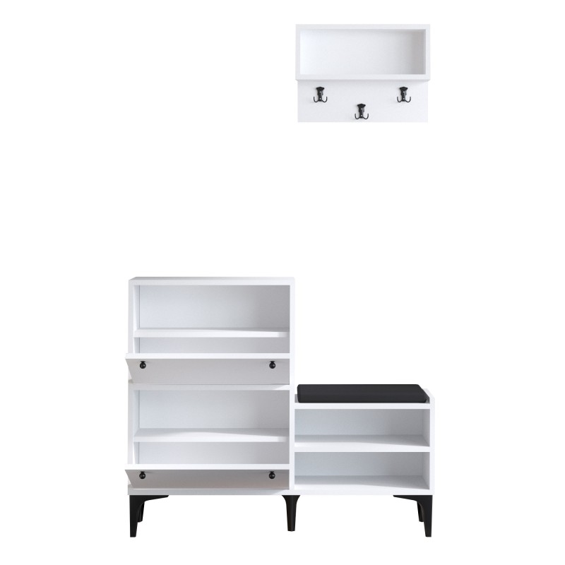 Shoe Cabinet Fredy White
Black