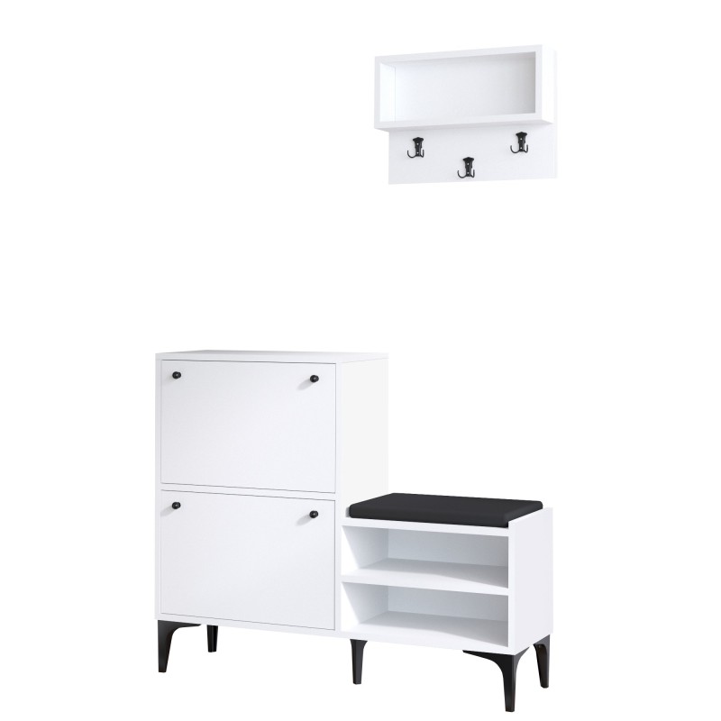 Shoe Cabinet Fredy White
Black
