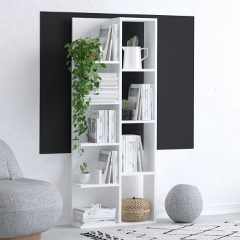 Βιβλιοθήκη - Viva - Χρώμα Λευκό - 60x18z150εκ