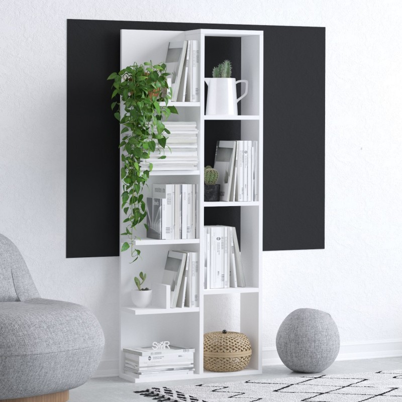 Βιβλιοθήκη - Viva - Χρώμα Λευκό - 60x18z150εκ