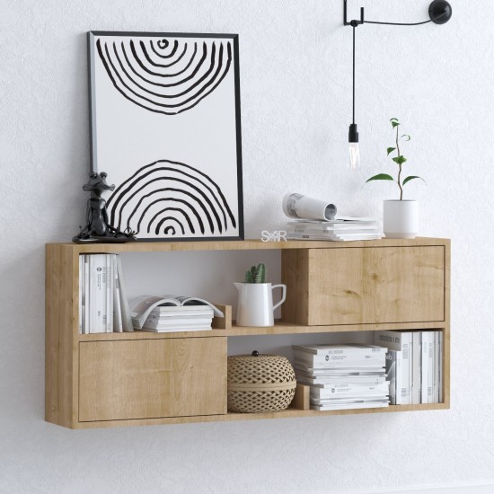 Μπουφές - Flora - Χρώμα Δρυς - 120x22x50εκ Μπουφές - Flora - Χρώμα Δρυς - 120x22x50εκ