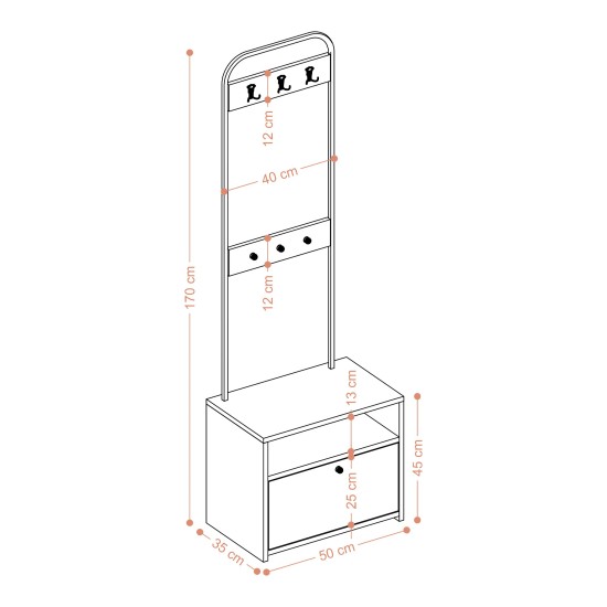 Hall Stand Quinn Sapphire Oak Hall Stand Quinn Sapphire Oak