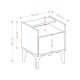 Nightstand Zeze Sapphire Oak Nightstand Zeze Sapphire Oak