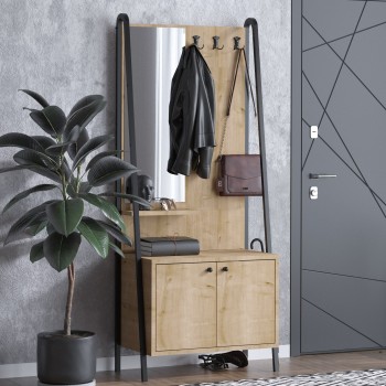 Hall Stand Lumi Dec0145 Oak
Black