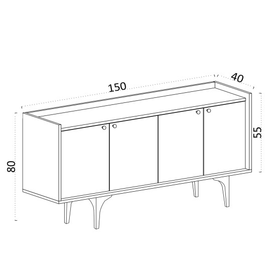 Console Navi - Travertine Travertine Console Navi - Travertine Travertine