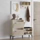 Shoe Cabinet Bred - Travertine Travertine
