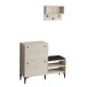 Shoe Cabinet Bred - Travertine Travertine