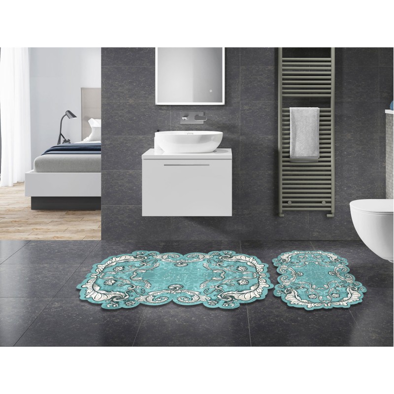 Lessentiel Bathmat Set (2 Pieces) 21014915Tr Turquoise