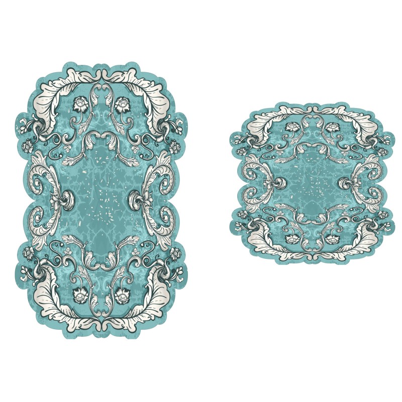 Lessentiel Bathmat Set (2 Pieces) 21014915Tr Turquoise