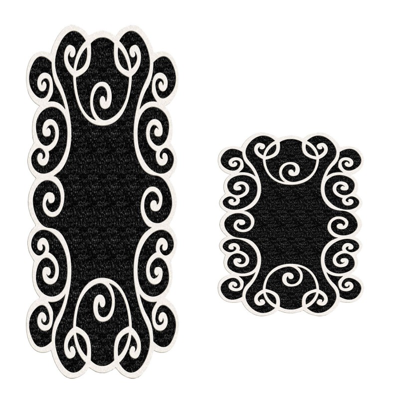 Lessentiel Bathmat Set (2 Pieces) 21010915Sy Black
White