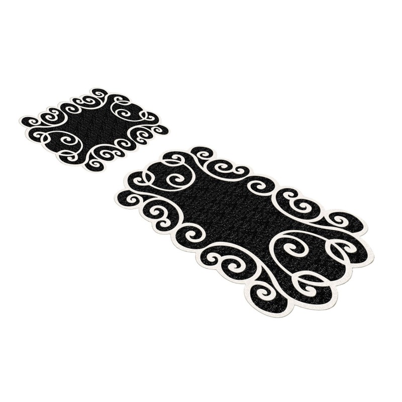 Lessentiel Bathmat Set (2 Pieces) 21010915Sy Black
White