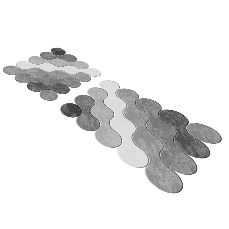 Lessentiel Bathmat Set (2 Pieces) 21011715Gr Grey