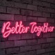 Decorative Plastic Led Lighting Better Together - Pink Pink Wallxpert Decorative Plastic Led Lighting Better Together - Pink Pink