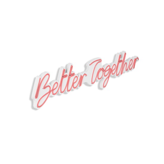 Decorative Plastic Led Lighting Better Together - Pink Pink Wallxpert Decorative Plastic Led Lighting Better Together - Pink Pink
