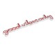 Wallxpert Decorative Plastic Led Lighting Good Vibes Only - Red Red