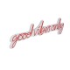 Wallxpert Decorative Plastic Led Lighting Good Vibes Only - Red Red