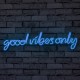 Decorative Plastic Led Lighting Good Vibes Only - Blue Blue Wallxpert Decorative Plastic Led Lighting Good Vibes Only - Blue Blue
