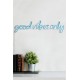 Decorative Plastic Led Lighting Good Vibes Only - Blue Blue Wallxpert Decorative Plastic Led Lighting Good Vibes Only - Blue Blue