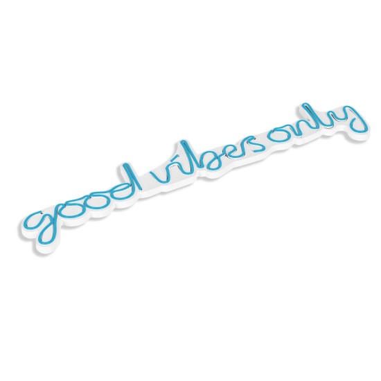 Decorative Plastic Led Lighting Good Vibes Only - Blue Blue Wallxpert Decorative Plastic Led Lighting Good Vibes Only - Blue Blue