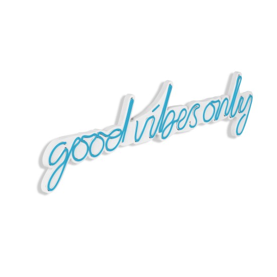 Decorative Plastic Led Lighting Good Vibes Only - Blue Blue Wallxpert Decorative Plastic Led Lighting Good Vibes Only - Blue Blue