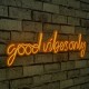 Decorative Plastic Led Lighting Good Vibes Only - Yellow Yellow Wallxpert Decorative Plastic Led Lighting Good Vibes Only - Yellow Yellow