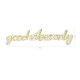 Decorative Plastic Led Lighting Good Vibes Only - Yellow Yellow Wallxpert Decorative Plastic Led Lighting Good Vibes Only - Yellow Yellow
